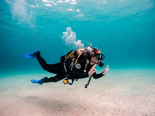 Primera experiencia de buceo en barco en Mallorca