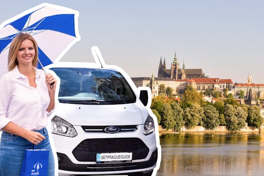 Billets coupe-file pour le château de Prague et transport en minibus