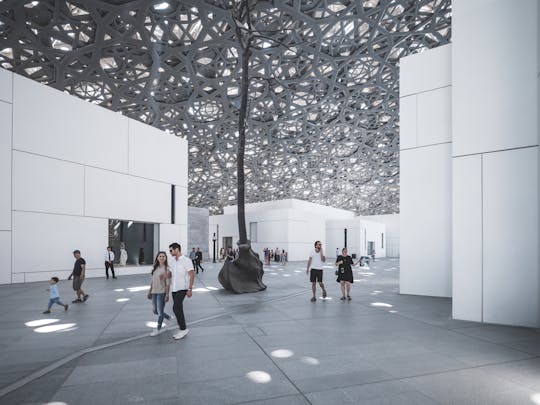 Tagesausflug zum Louvre-Museum Abu Dhabi und zur Scheich-Zayid-Moschee ab Dubai