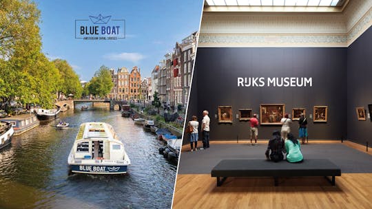 Croisière sur les canaux d'Amsterdam et billet pour le Rijksmuseum