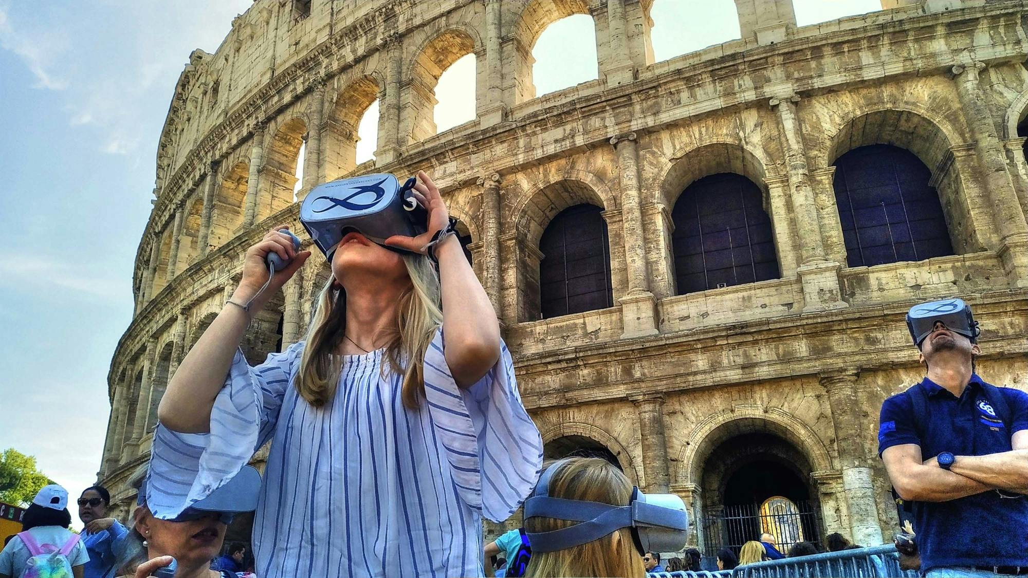 Colosseum visit and virtual reality experience with audio guide