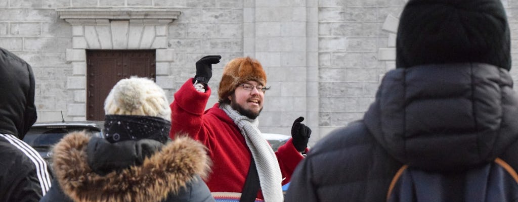 Passeio a pé de inverno pela Velha Quebec