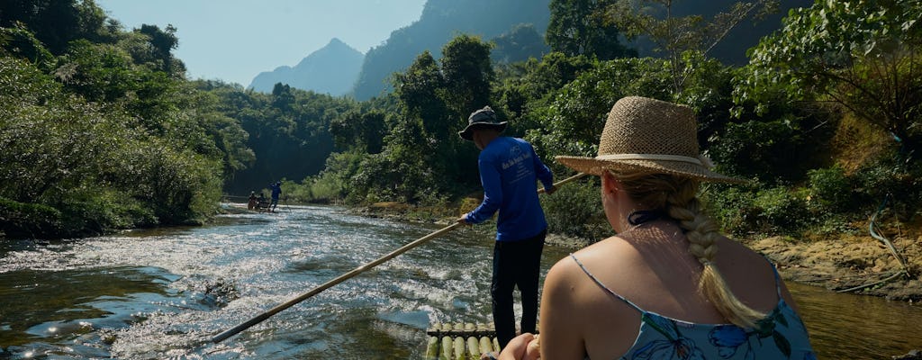 Flåtetur på Khao Sok-elven med elefantreservat og lunsj