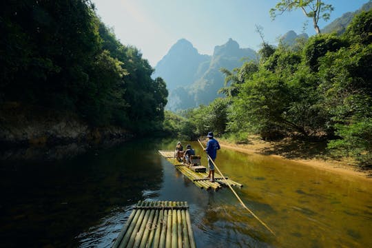 Full-day Khao Sok tour with elephant sanctuary and bamboo rafting