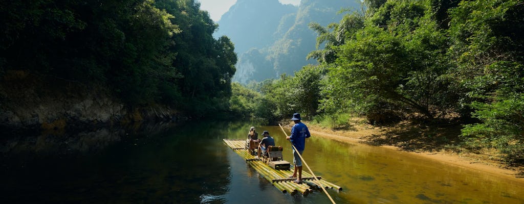 Full-day Khao Sok tour with elephant sanctuary and bamboo rafting