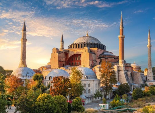 Tour combinato Oro di Istanbul in un giorno con Hagia Sophia, la Moschea Blu e crociera privata