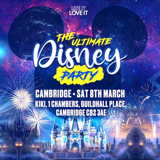 Eintrittskarte für die ultimative Disney-Party in Cambridge