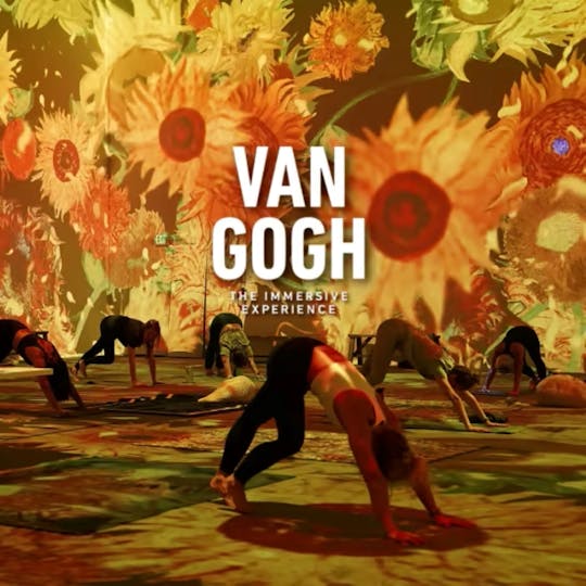 Yoga em Van Gogh A experiência imersiva