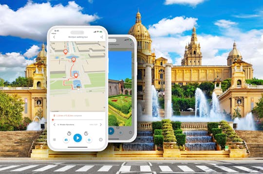 Tour a piedi del Parco di Montjuic con app audioguida