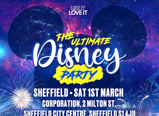 Biglietto per la festa Disney per eccellenza a Sheffield