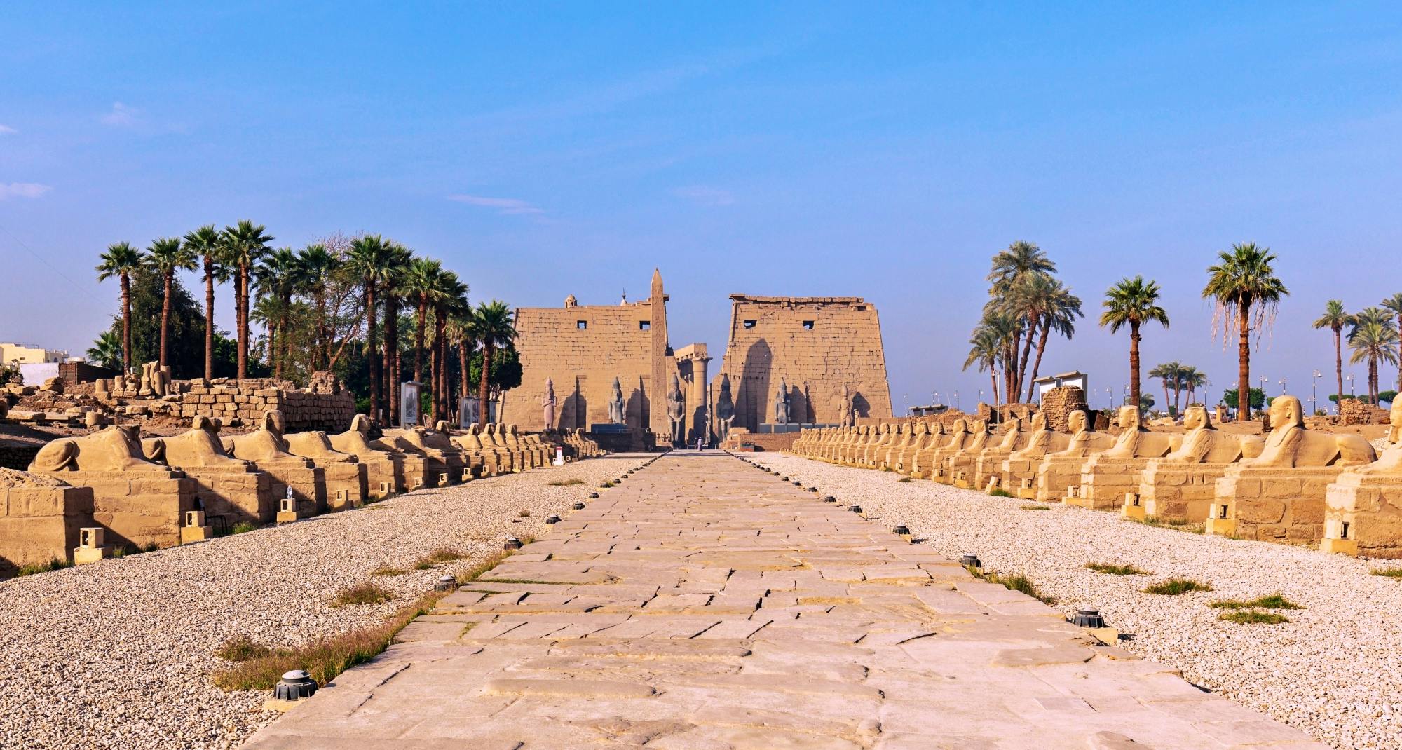 Descubra o Templo de Karnak, o Beco da Esfinge e o Templo de Luxor