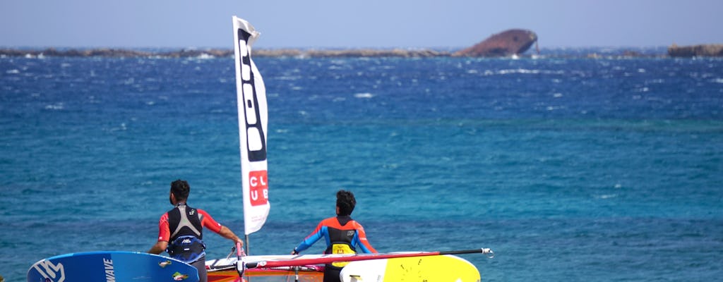 Windsurfing in Chicken Bay Karpathos