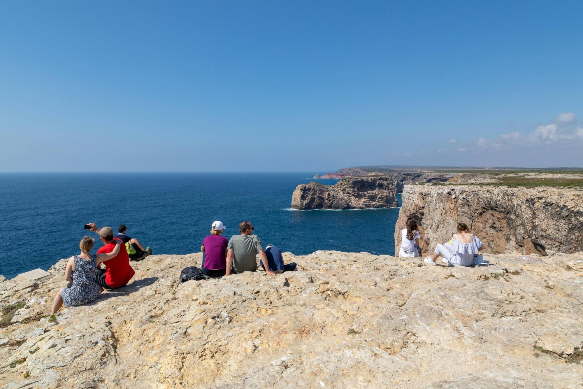 Full-day guided tour of the western Algarve by private minibus