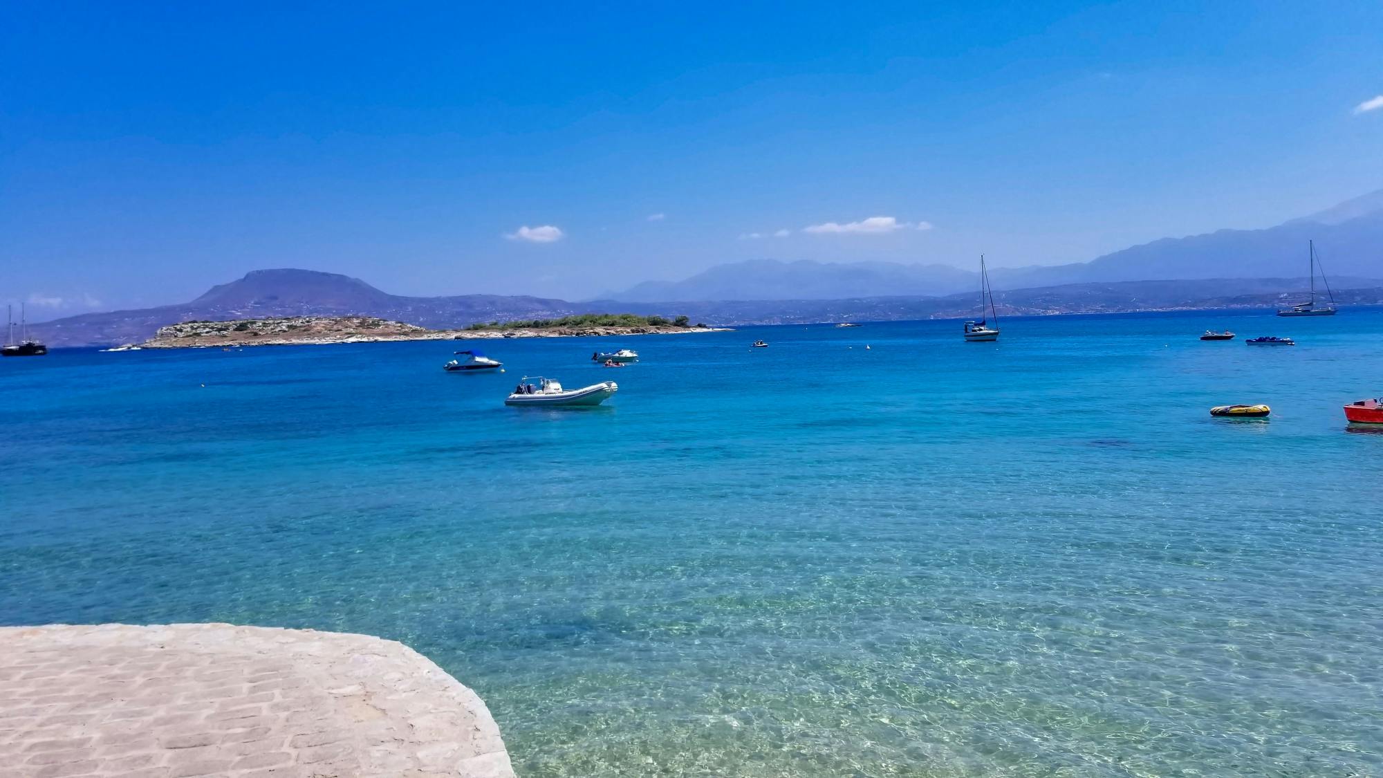 Sunset catamaran cruise from Souda Port in Crete
