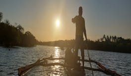 Sonnenuntergangstour auf dem Kongo-Fluss in einem Swahili-Kanu ab Diani Beach