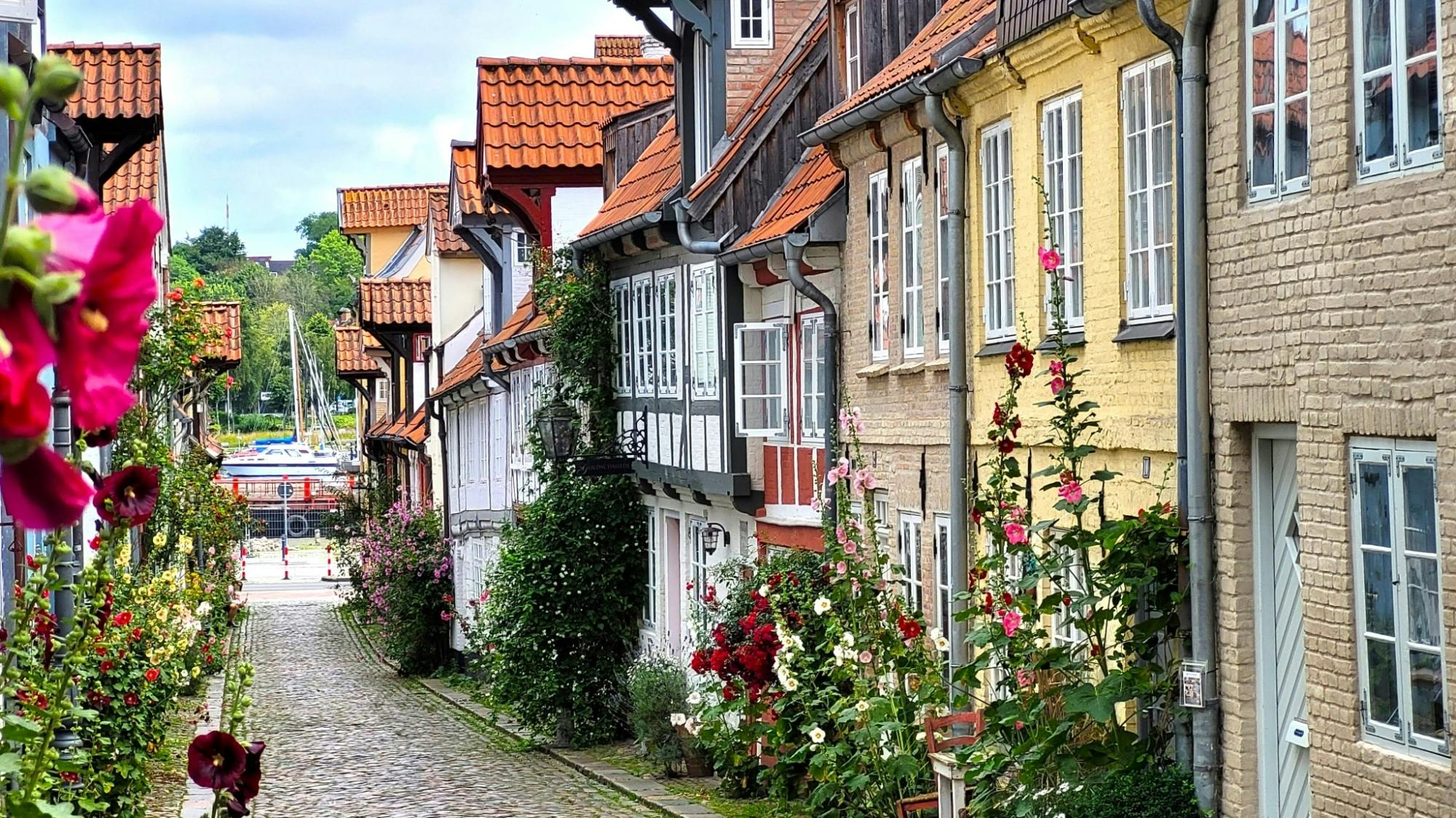 Flensburg historische oude stad en haven zelfgeleide tour