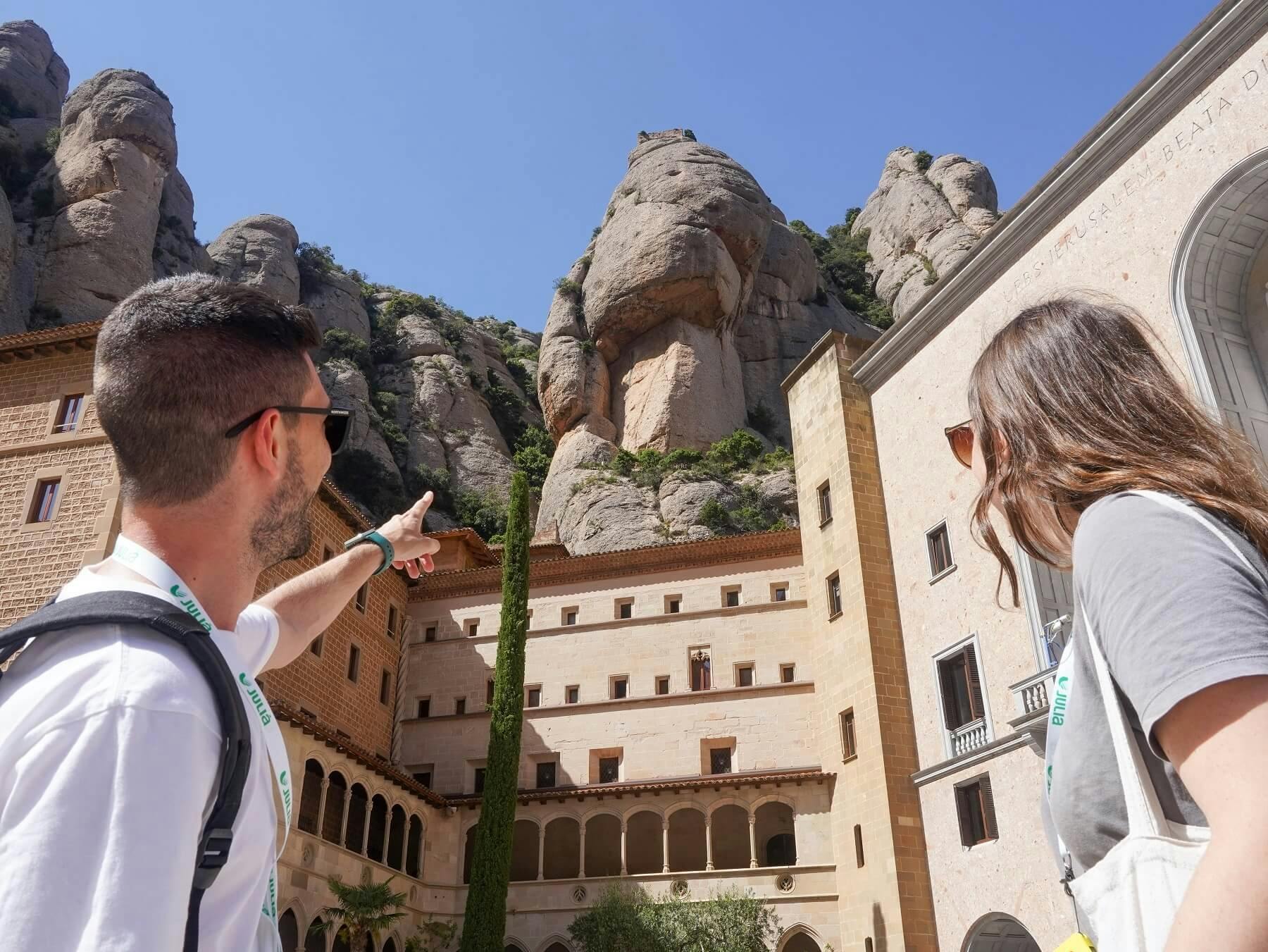 Millennium Montserrat tour with cog-wheel train and black Madonna