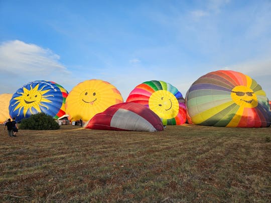 Hot air balloon ride at sunset with champagne in Mallorca