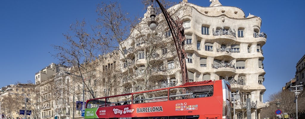 Wycieczka hop-on hop-off po Barcelonie z biletem wstępu do Muzeum Moco