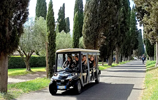 Rome Appian Way and catacombs tour by electric golf cart