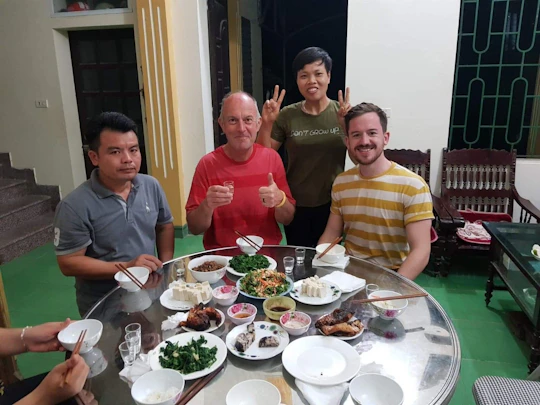 Food tasting with a local family in Hanoi