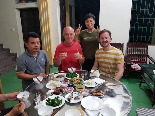 Food tasting with a local family in Hanoi