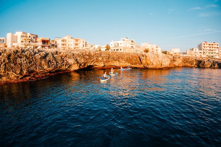 Stand-up paddle or kayaking guided tour with snorkelling