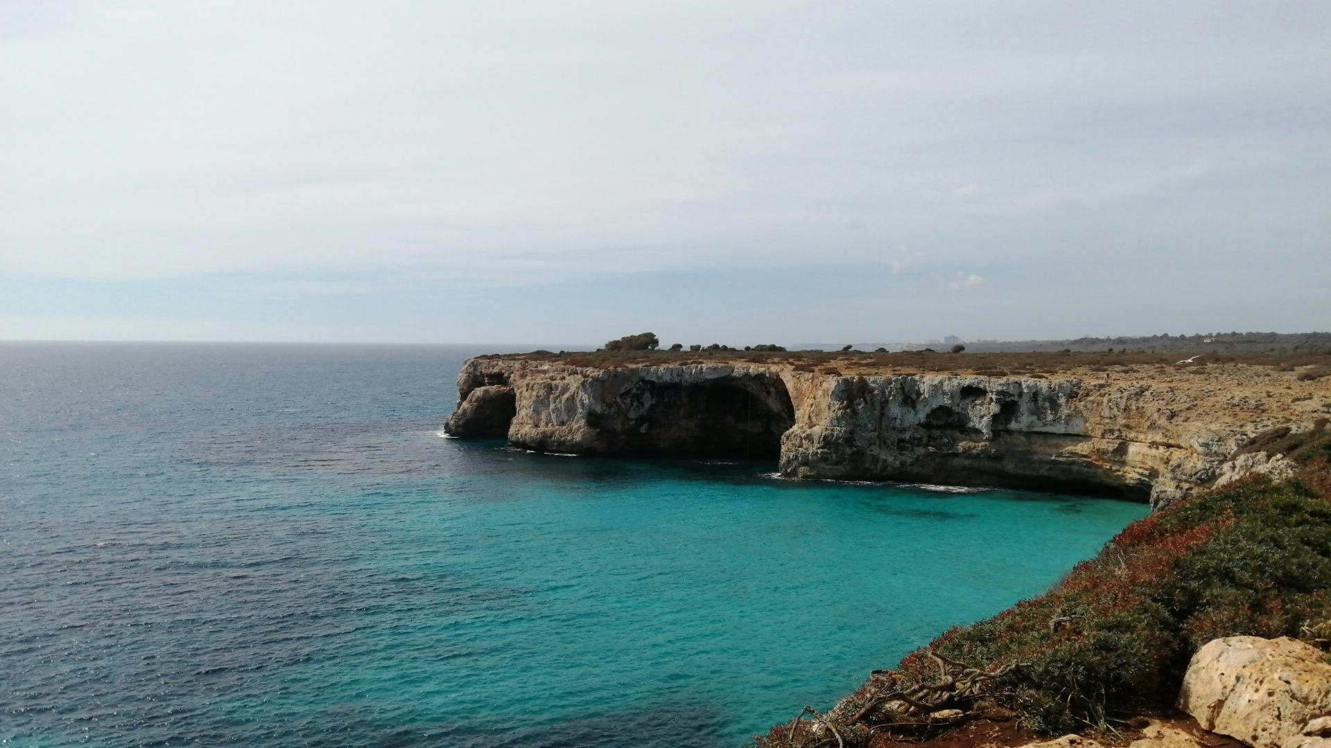 Aventure dans la grotte marine à Cova de Coloms