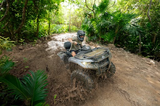 Half-day ATV jungle tour in Mexico with lunch
