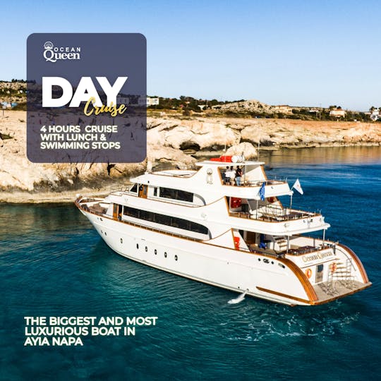 Luxury Ocean Queen half-day Cruise with Lunch in Ayia Napa