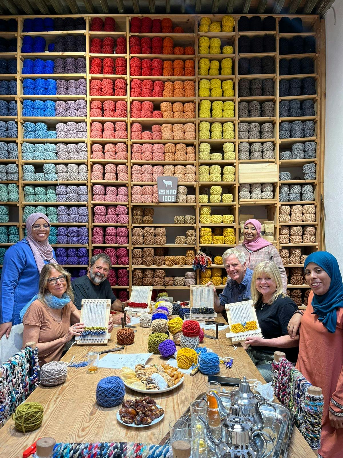 Halve dag workshop tapijt weven in Fez