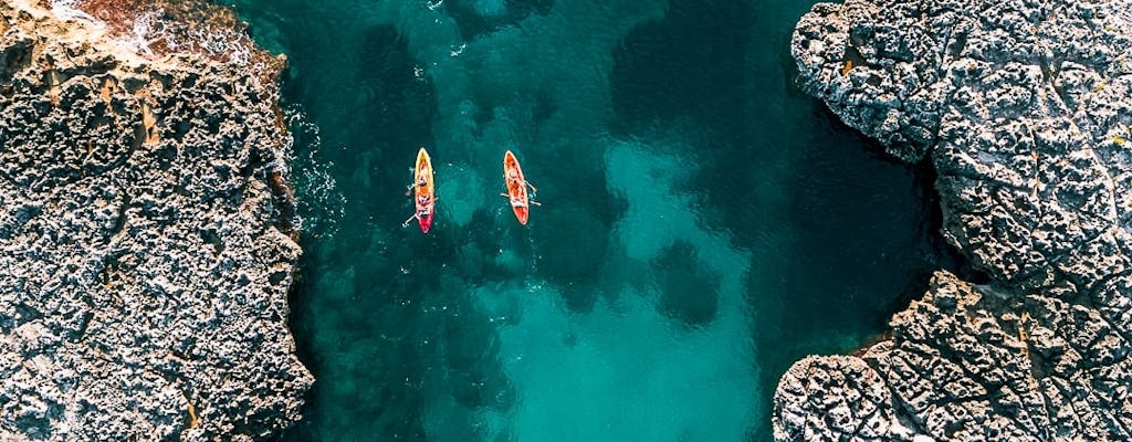Stand-up paddle or kayaking guided tour with snorkelling