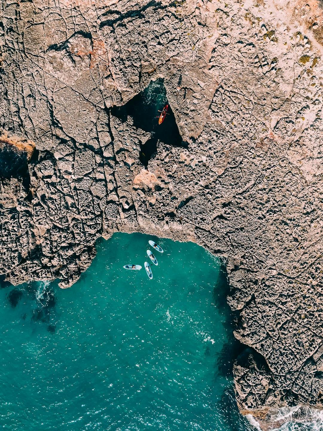 Stand-up paddle or kayaking guided tour with snorkelling