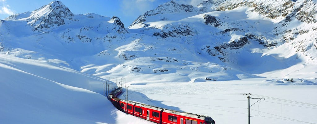 St. Moritz Day Tour from Milan with Iconic Bernina Red Train Ride