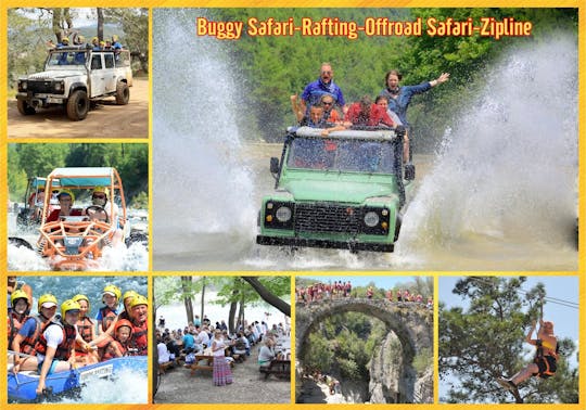 Safari en buggy, rafting, safari tout-terrain et tyrolienne en Turquie