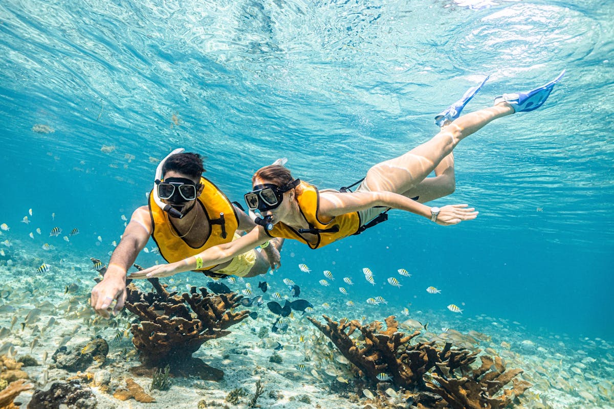 Snorkelervaring voor niet-zwemmers in Cancun