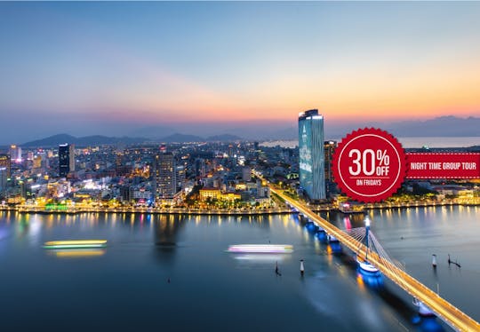 Da Nang nightlife tour and sun wheel ride experience with dinner