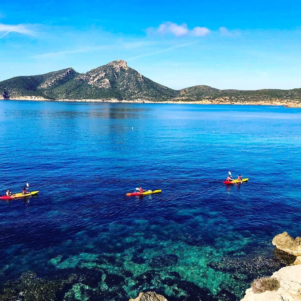 Dragonera Island kayak tour in Majorca