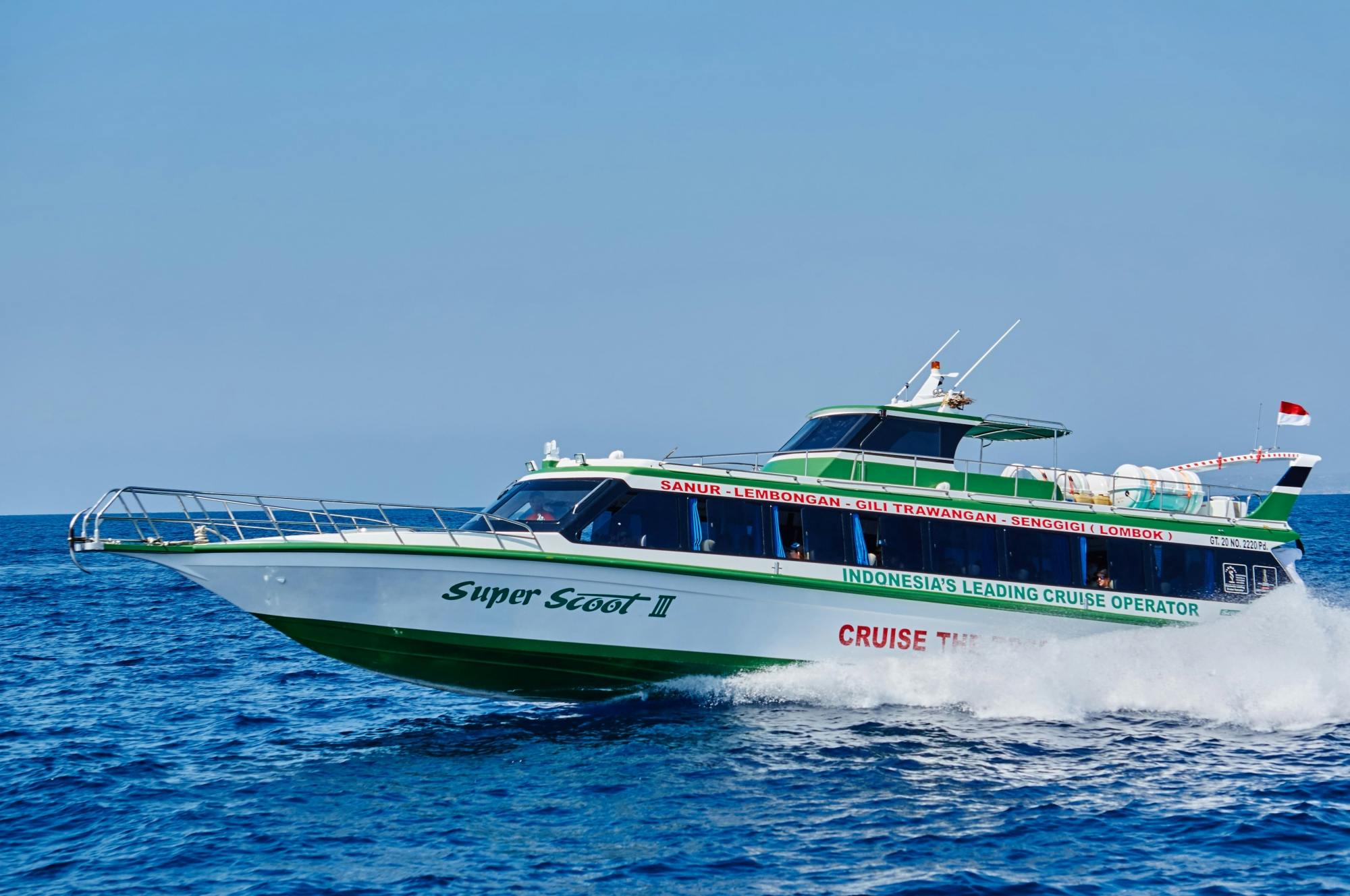 Boat transfer from Sanur to Nusa Lembongan by Scoot Fast Boat