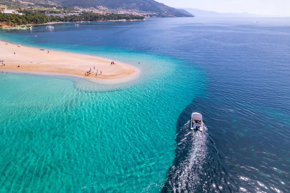 Croatian island hopping by speedboat to Hvar, Brac and Zecevo