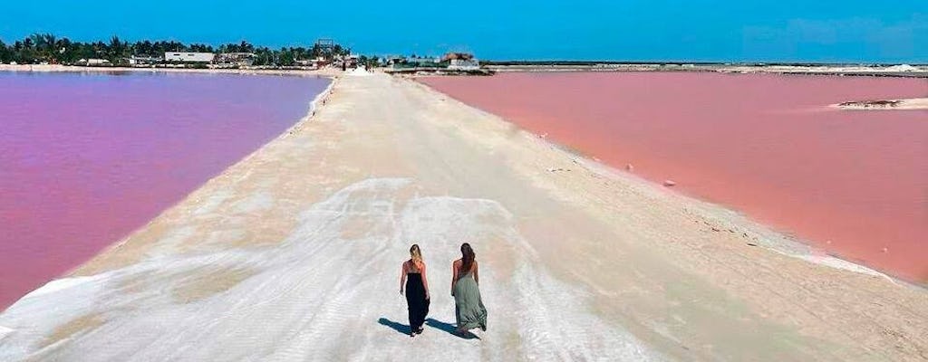 Tagesausfluge geführte Bootstour auf dem Rio Lagartos und Las Coloradas