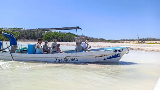 Full-day Rio Lagartos and Las Coloradas guided boat tour