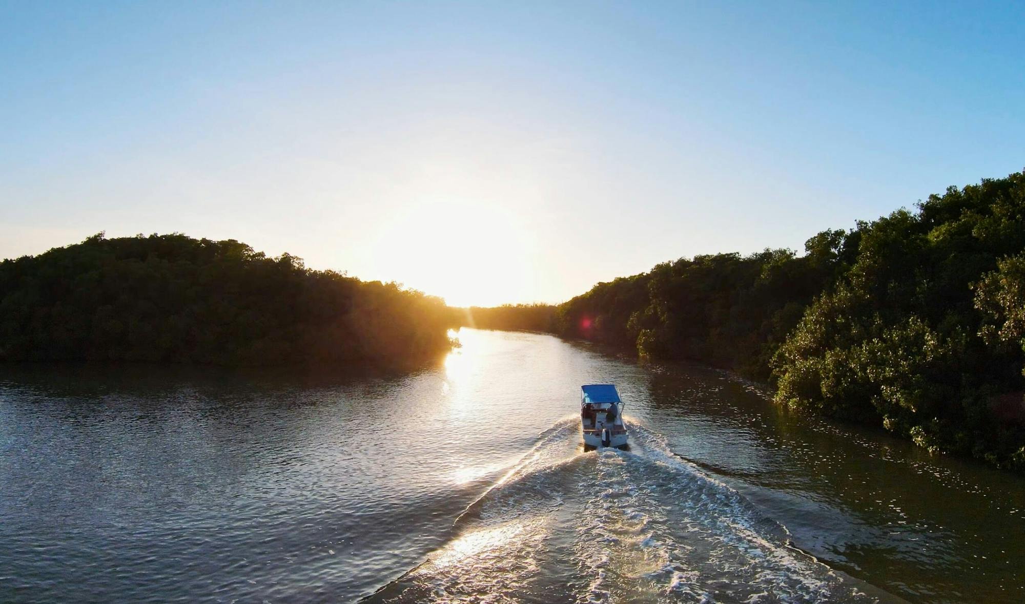 Full-day Rio Lagartos and Las Coloradas guided boat tour