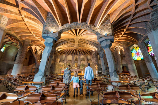 Gaudí Crypt in Colonia Güell entrance tickets with audioguide