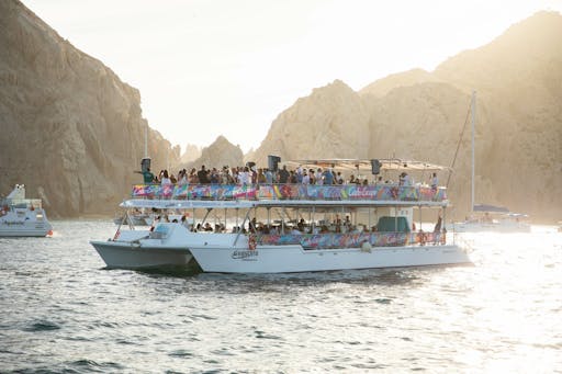 Cabo San Lucas Sunset Boat Cruise with Fajita Dinner