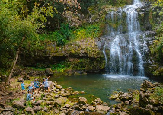 Adventure tour of Kohala waterfalls