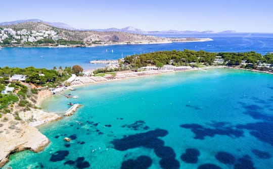 Athens Riviera private catamaran cruise with food and drinks