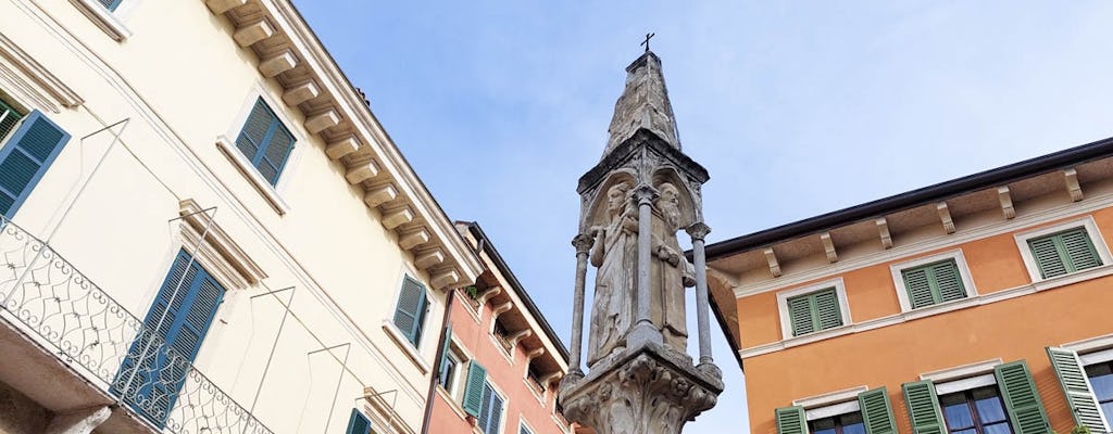 Self-guided discovery walk in Verona with secrets behind the sites