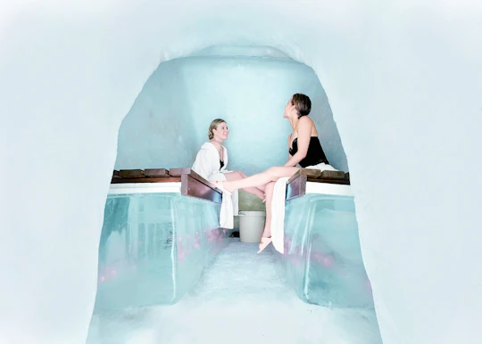 Snow sauna, introduction to Snowhotel and transfer in Rovaniemi