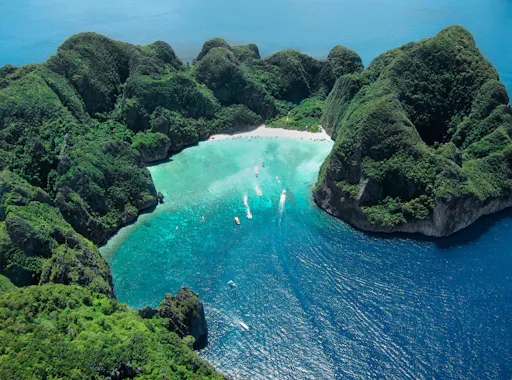 Full-day early Phi Phi and Bamboo Islands by speedboat